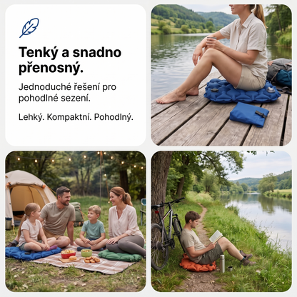 Pohodlný sedací polštář na cesty AirCushion™ Lite