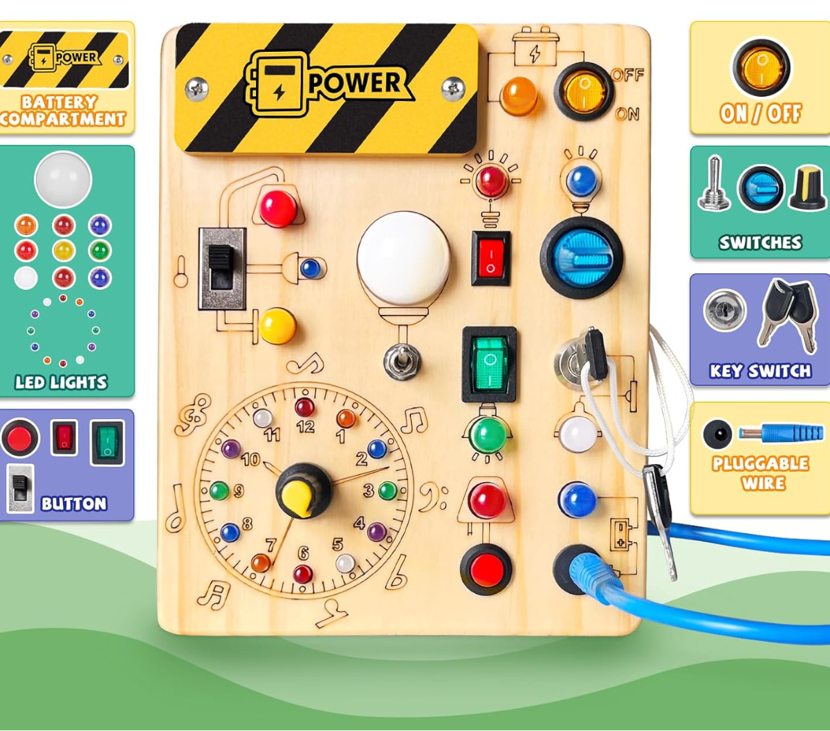 Světlo a Přepínač – dobrodružná deska pro zvídavé dětské hlavičky
