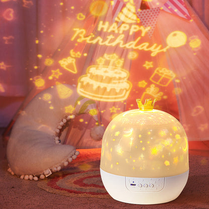 Projektorové noční světlo pro děti – 15 filmových sad 🔋 Nabíjení přes USB-C