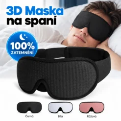 3D maska na spaní pro úplné zatemnění